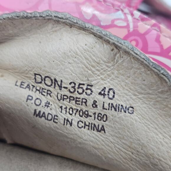 Alegria Donna Friends Pink Patent Leather Clog Shoe Women's EU 40 US 9.5/10 - Picture 7 of 12